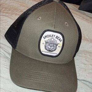Smokey Bear Olive Green and Black Cap